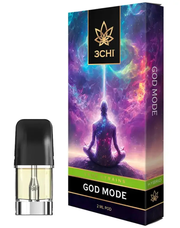 Packaging and Pod for 3Chi God Mode True Strain 2g