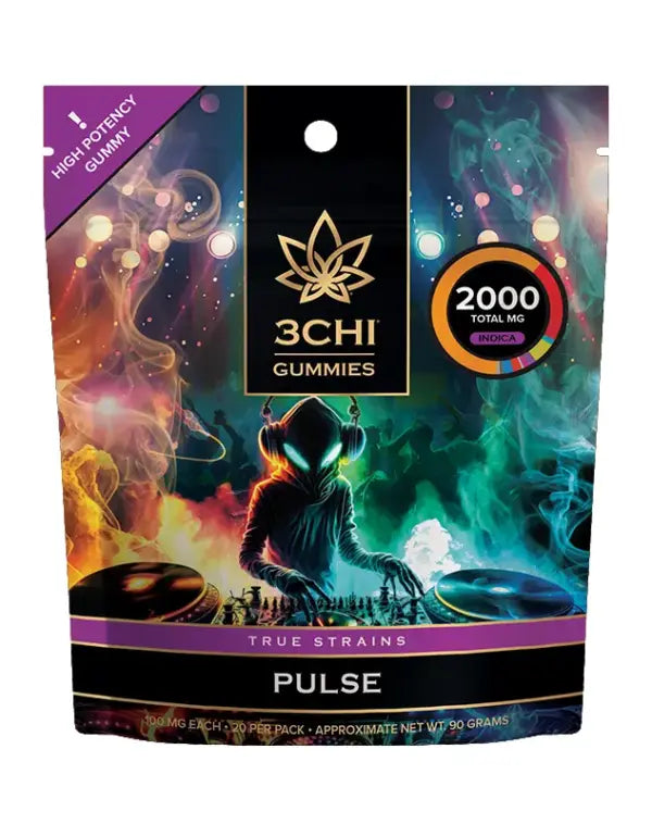 3Chi's High Potency Pulse True Strain Gummies- 20ct