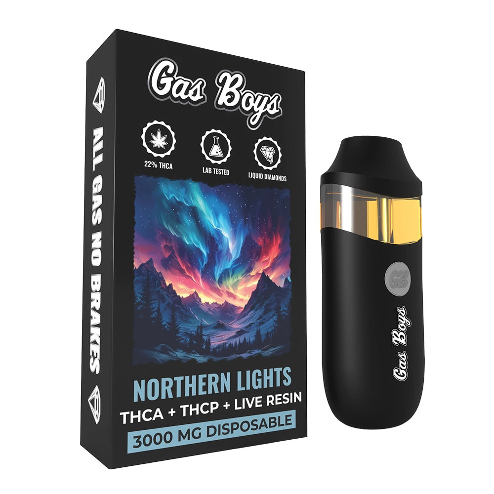 Gas Boys Northern Lights Live Resin THCa THCp Disposable 3g