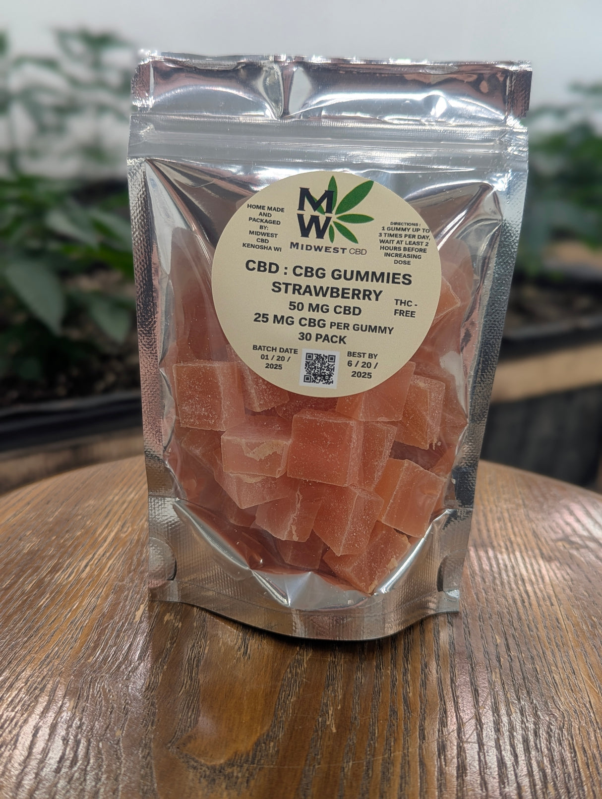 Midwest CBD Broad Spectrum Gummies 1500mg CBD : 750mg CBG 30ct