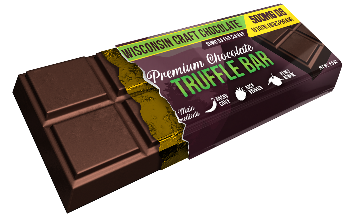 3 Tall Pines Truffle Bar- Delta 8 Chocolate Bar 500mg