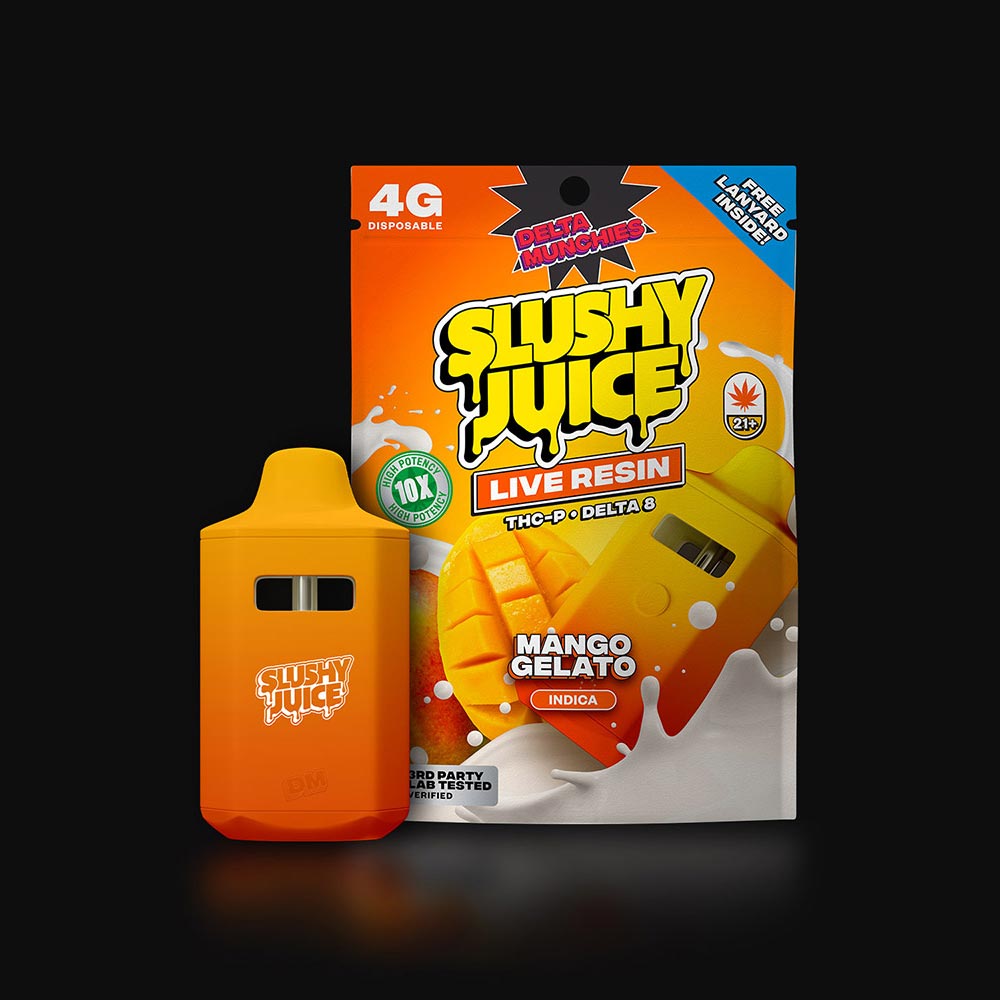 Munchies Slushy Juice Mango Gelato 4g THCp Disposable Vape